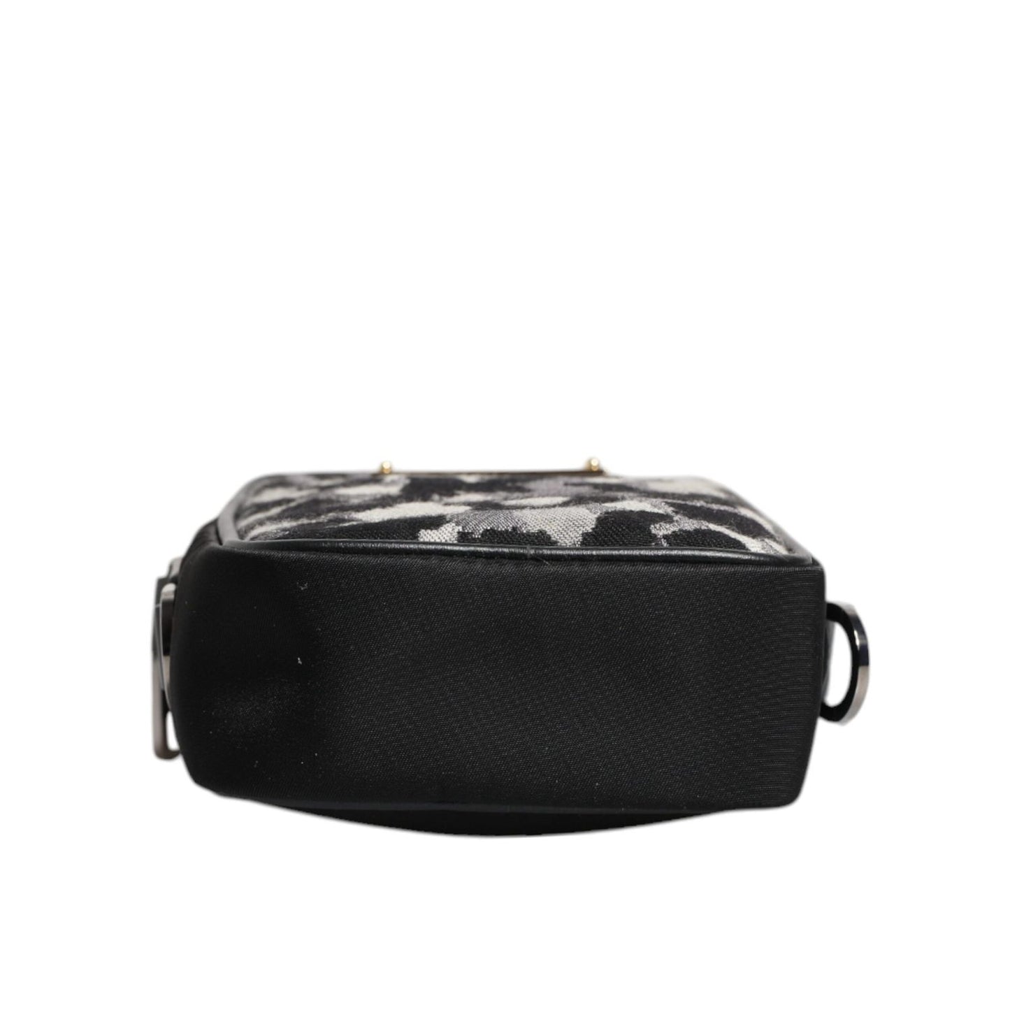 Dolce & Gabbana Multicolor Camouflage Jacquard Logo Plaque Crossbody Bag