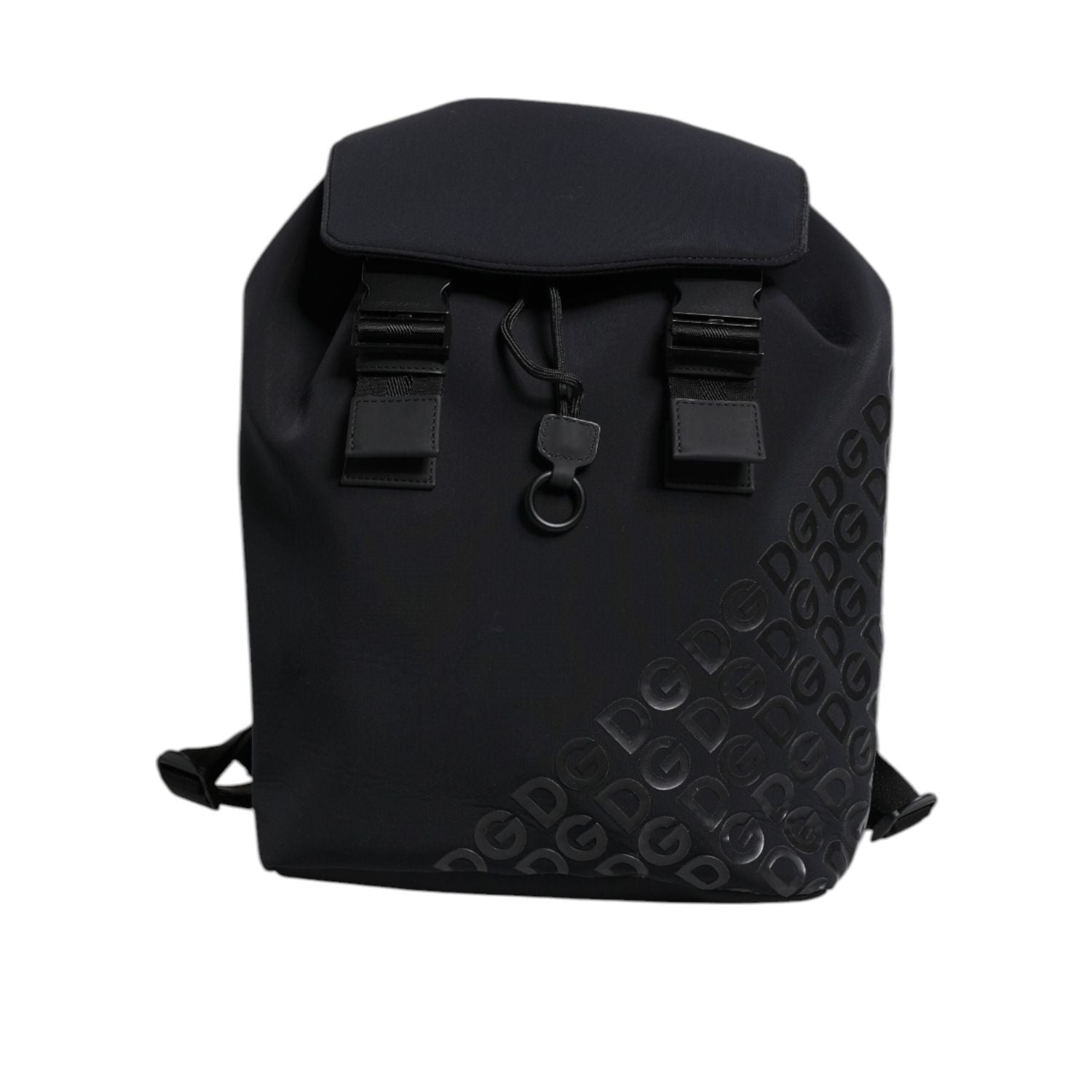 Front view with bag zipped and handles upright.