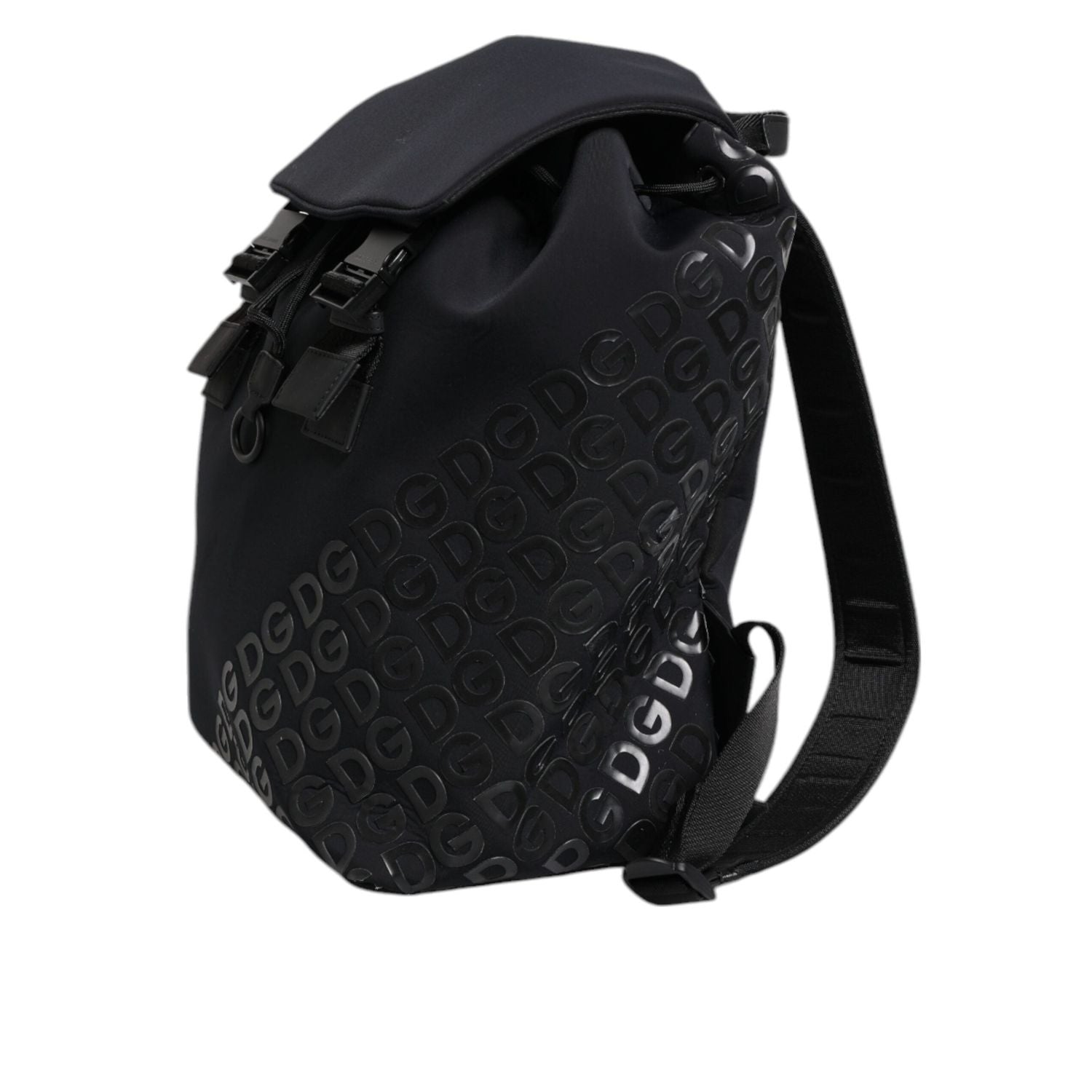 Front view with bag zipped and handles upright.