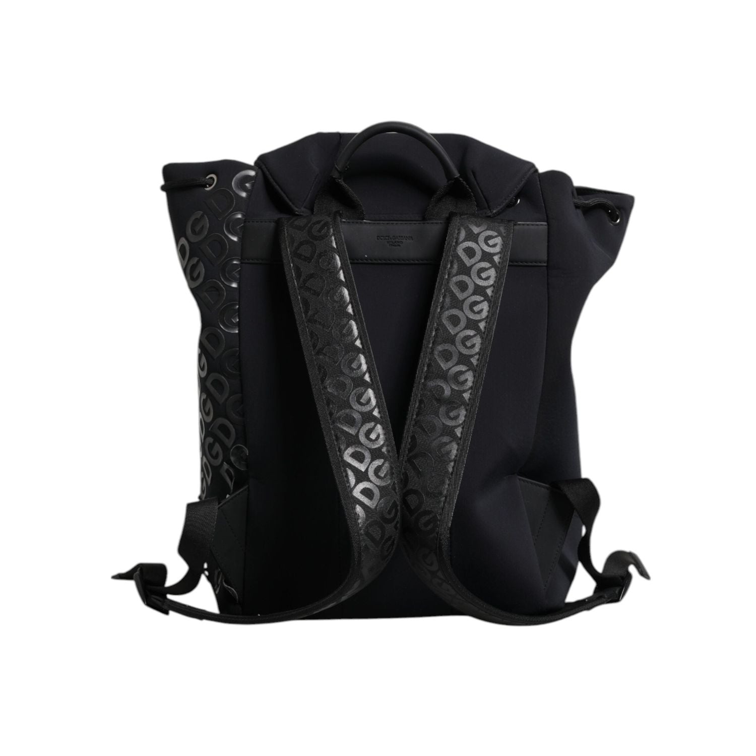 Front view with bag zipped and handles upright.