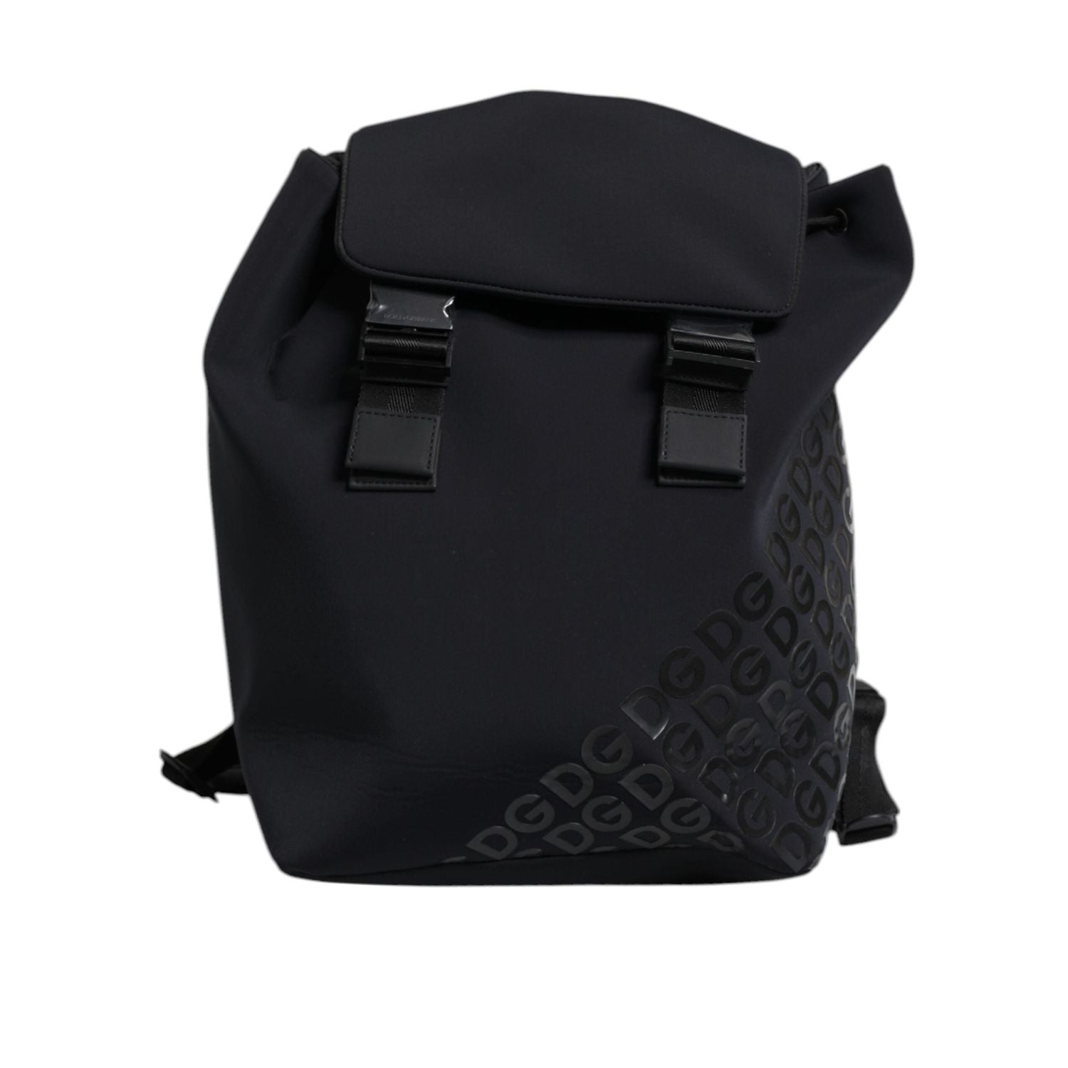 Front view with bag zipped and handles upright.