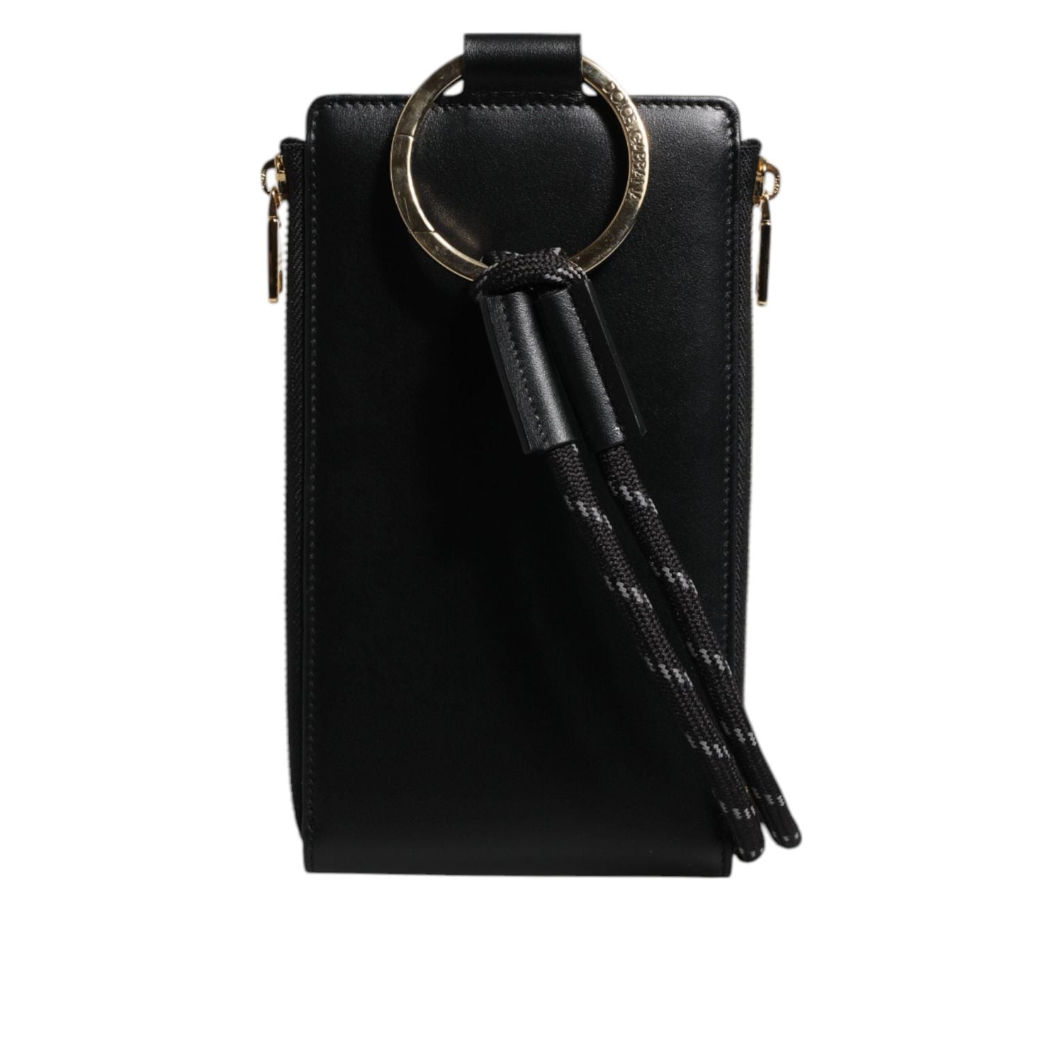 Front view with bag zipped and handles upright.