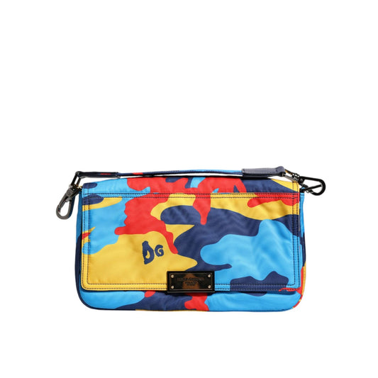 Dolce & Gabbana Multicolor Camouflage Nylon Crossbody Bag BAG4082