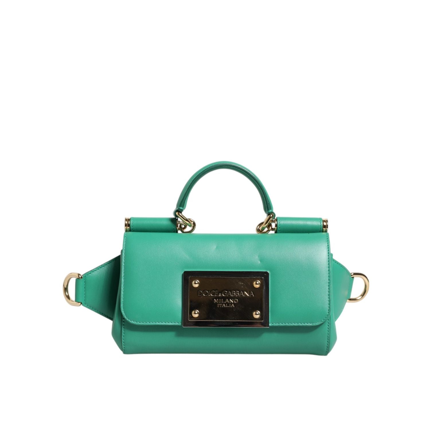Front view with bag zipped and handles upright.