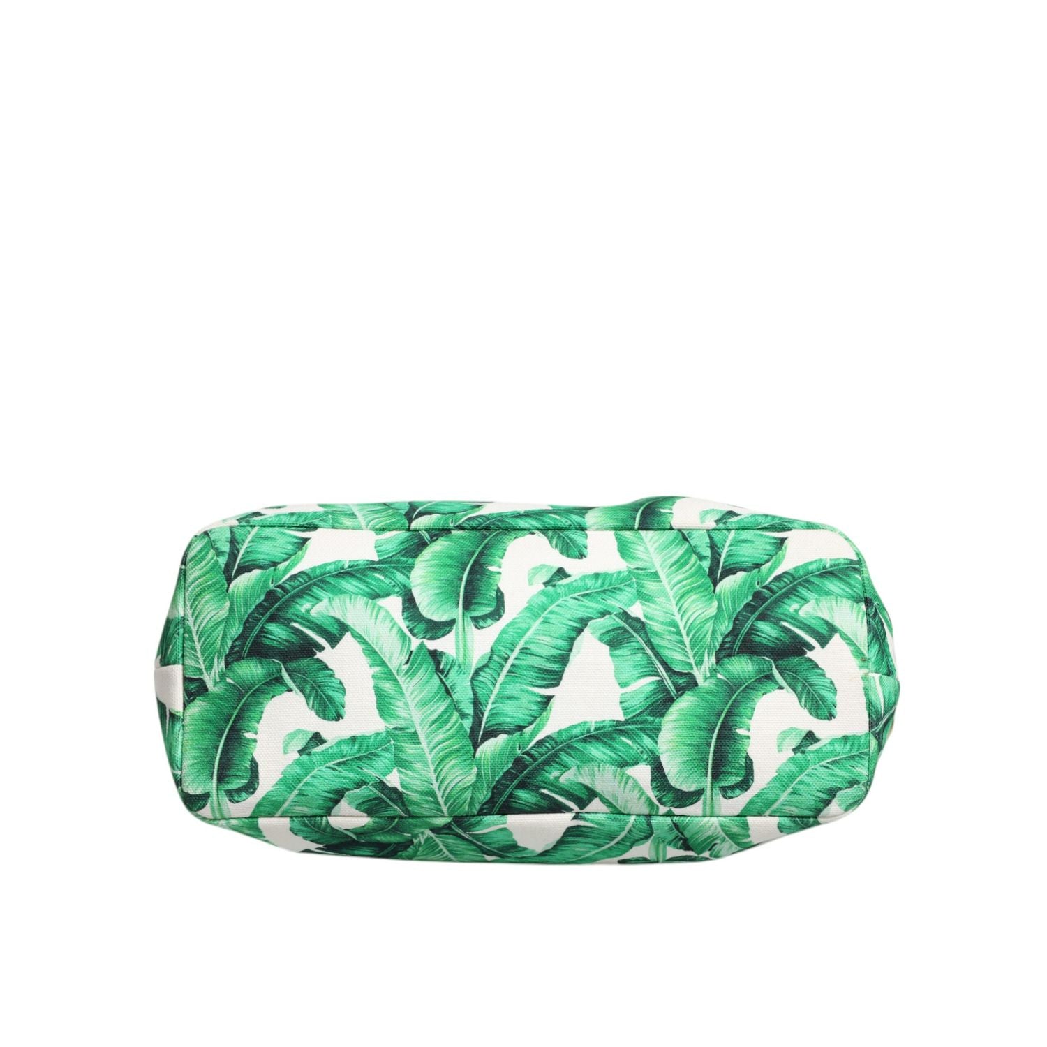 Dolce & Gabbana Green Canvas Botanical Garden Women Tote Bag