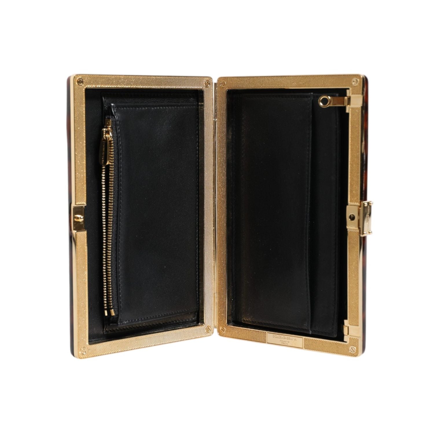 Front view with bag zipped and handles upright.