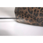 Dolce & Gabbana Brown Black Calfskin Leopard Print Shoulder Tote Bag BAG4078