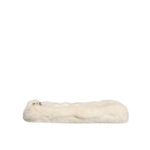 Dolce & Gabbana White Fur Handbag Clutch Purse Pouch Bag BAG4080