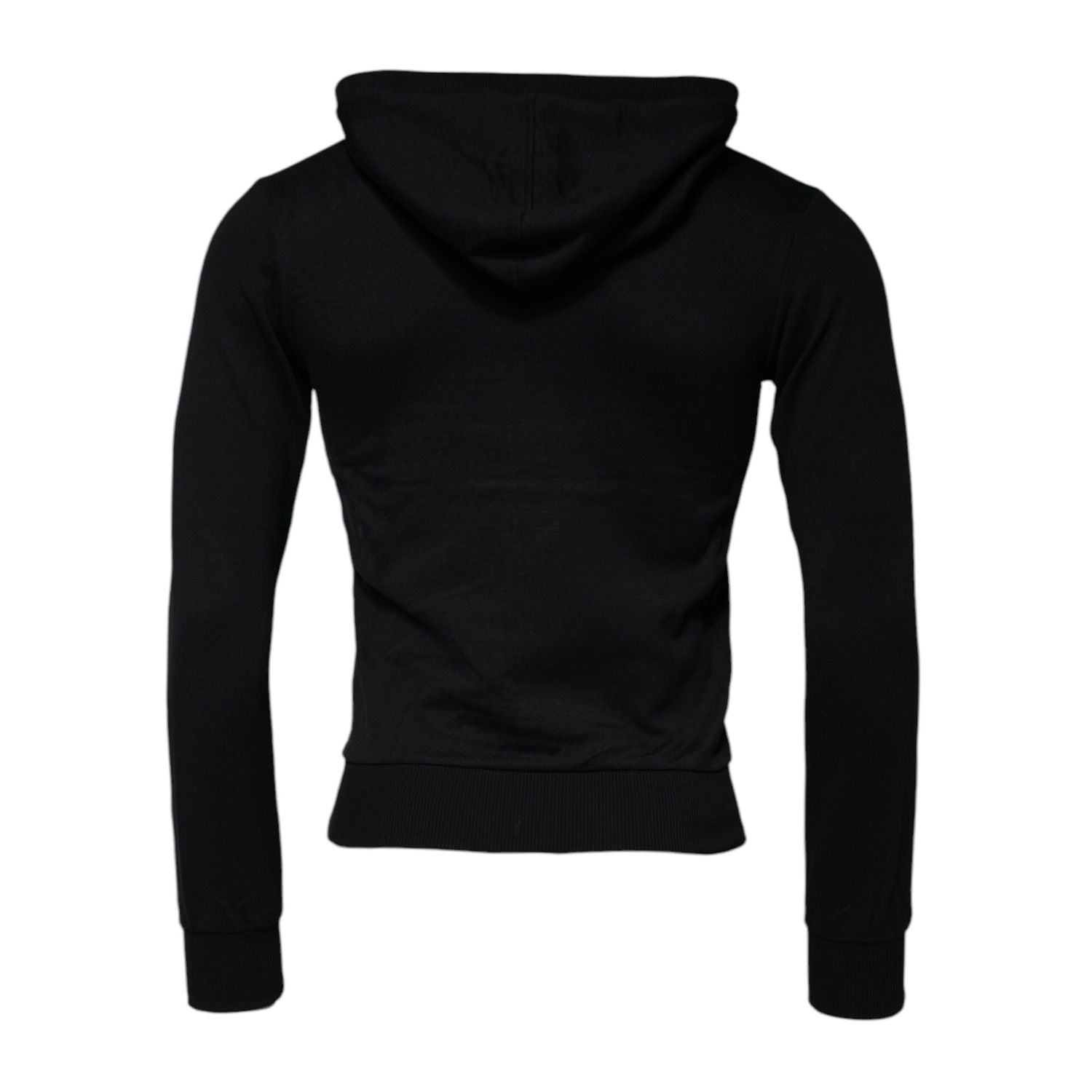 Dolce & Gabbana Black Logo Full Zip Hooded Sweatshirt Sweater