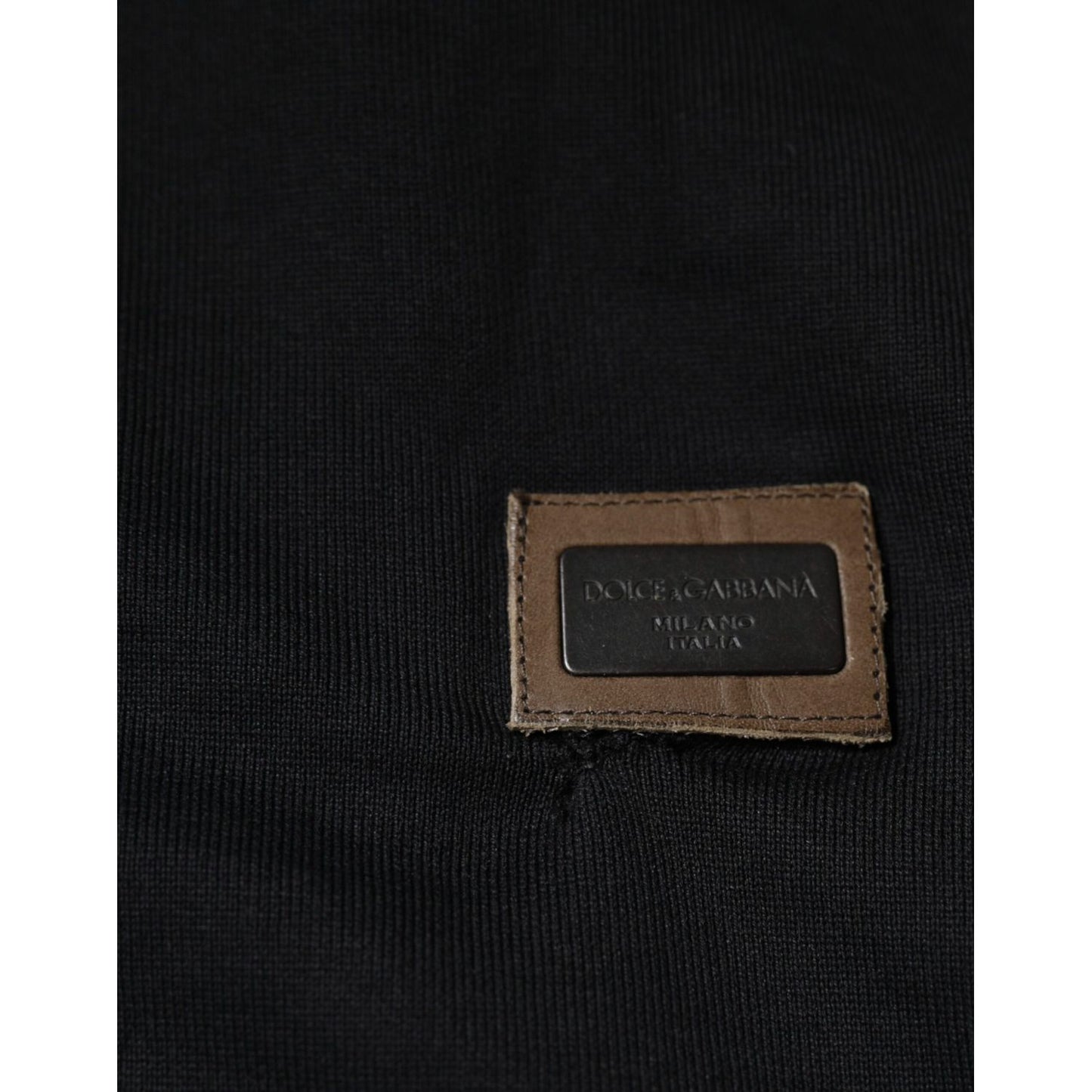Dolce & Gabbana Black Logo Full Zip Hooded Sweatshirt Sweater