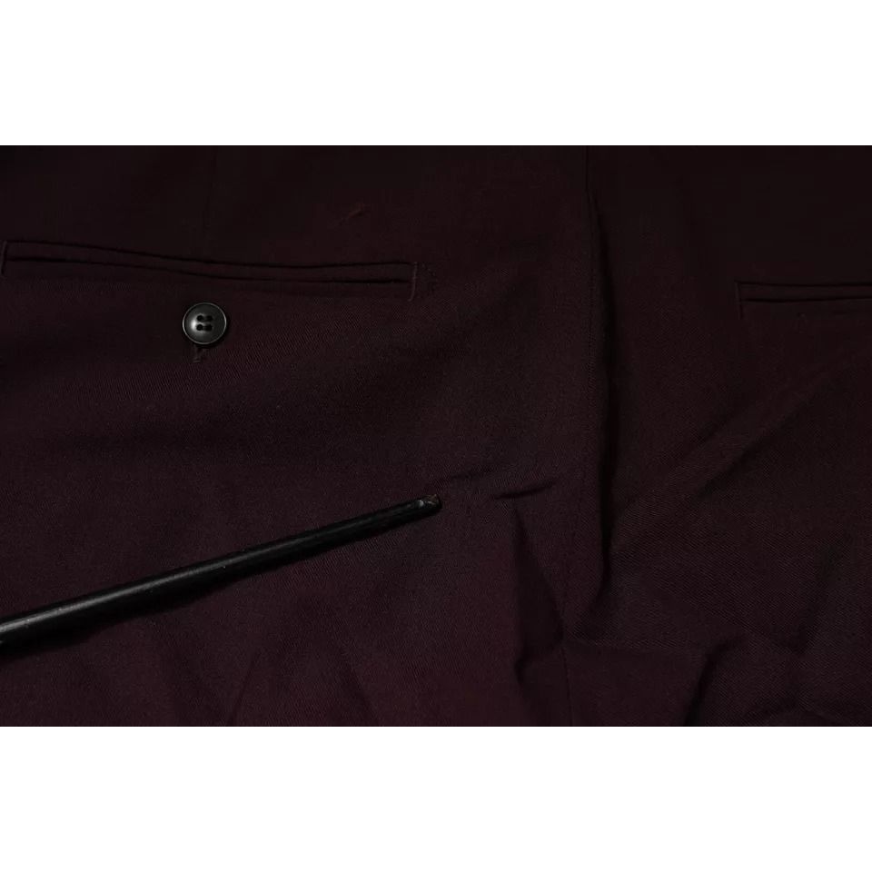 Aniye By Maroon Mid Waist Tapered Skinny Dress Pants