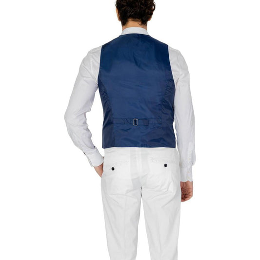 Only & Sons Blue Polyester Waistcoat ON-13385600126-IT48 | M