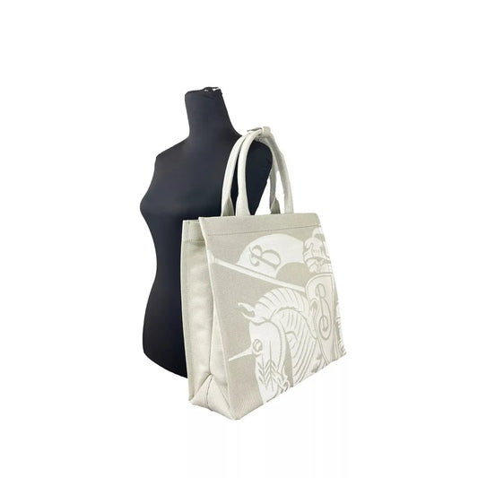 Burberry EKD Canvas Tote Bag With Coin Pouch Beige 70747