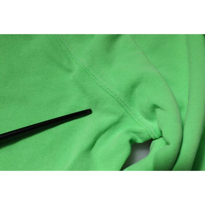 Dolce & Gabbana Green Logo Hooded Pullover Sweatshirt Sweater