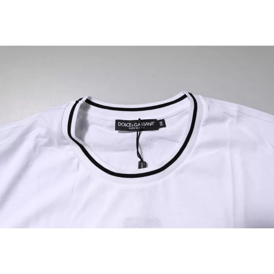 Dolce & Gabbana White Sacred Heart Short Sleeve T-shirt TSH90018-56