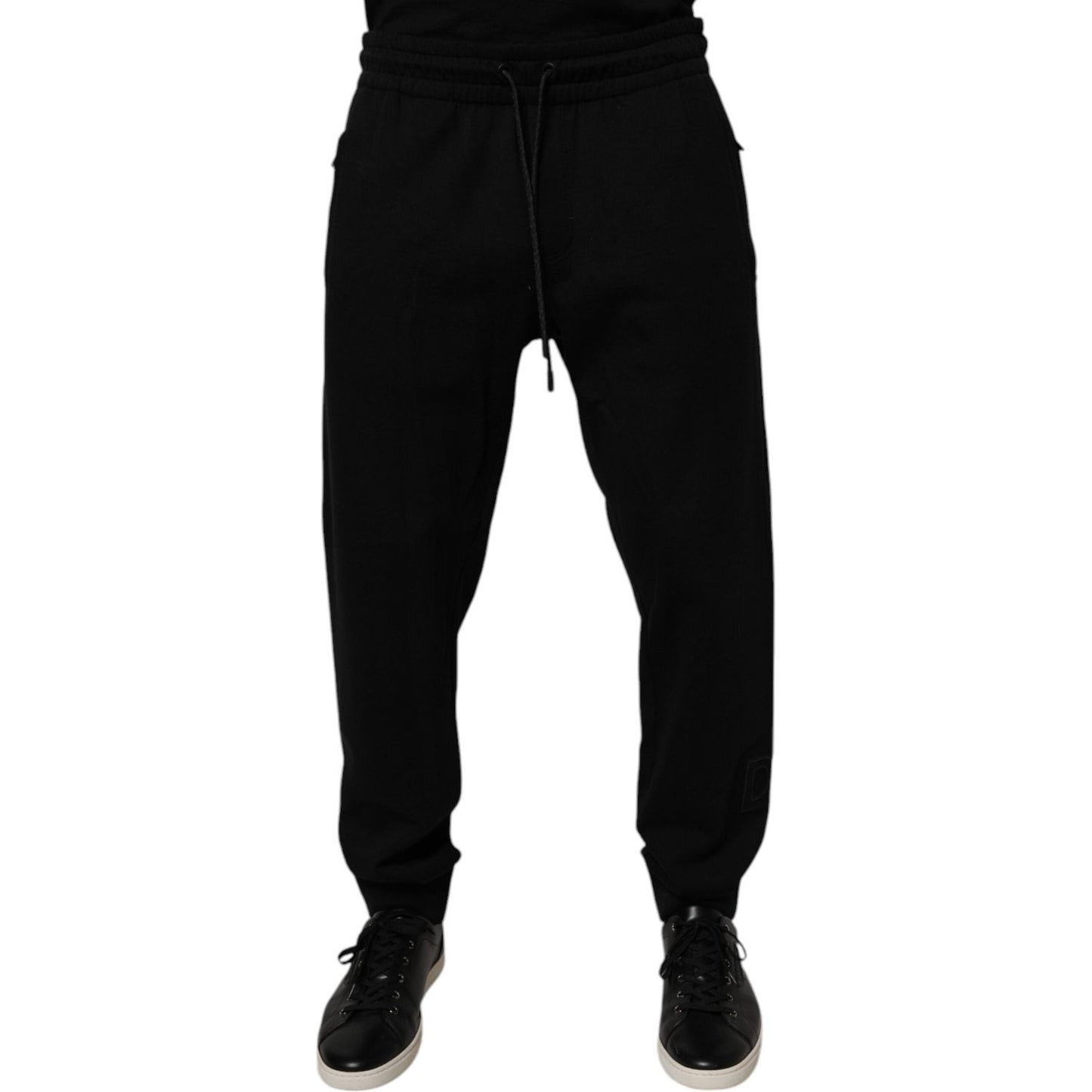 Dolce & Gabbana Black Cotton Jogger Jogging Pants