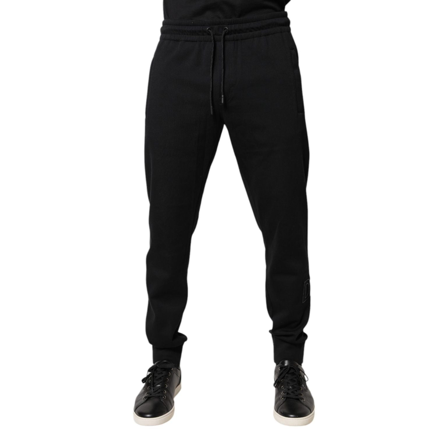 Dolce & Gabbana Black Cotton Jogger Jogging Pants