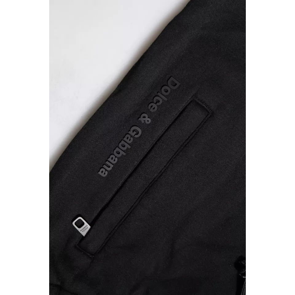 Dolce & Gabbana Black Cotton Jogger Jogging Pants