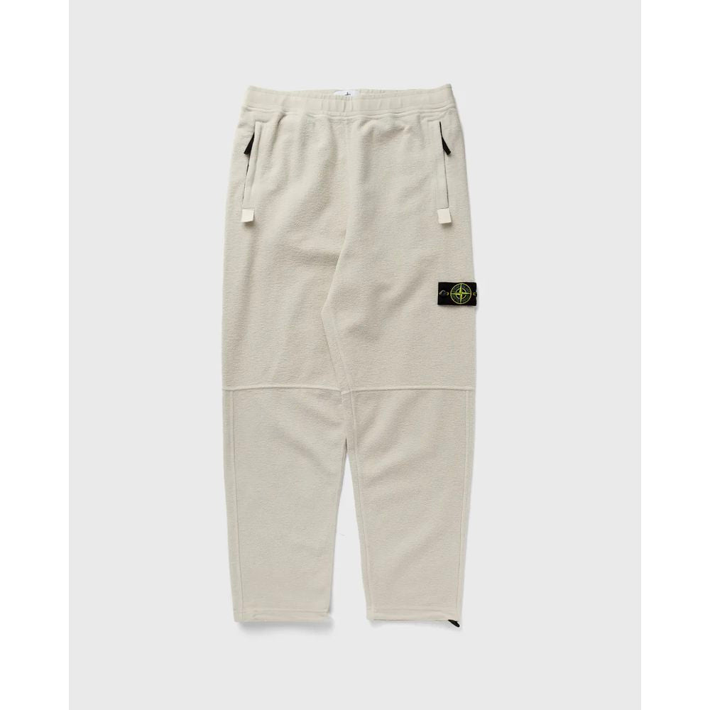 Stone Island White Cotton Pant