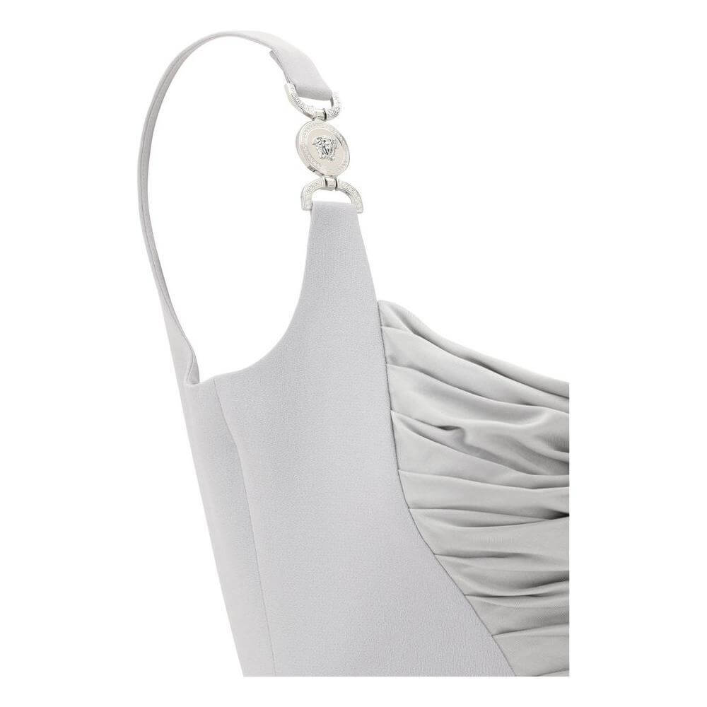 Front view with bag zipped and handles upright.