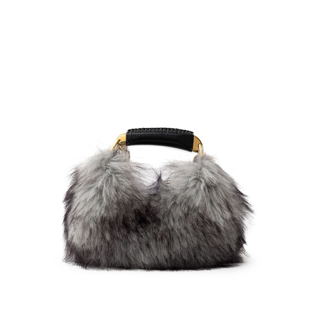 Front view with bag zipped and handles upright.