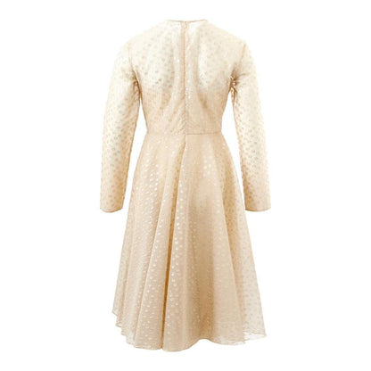 Lardini Beige Cotton Elegance Dress
