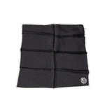 Dolce & Gabbana Black Crown Logo Square Handkerchief Scarf MS7294