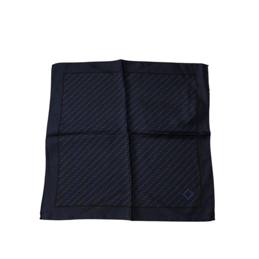 Dolce & Gabbana Dark Blue Fantasy Square Handkerchief Scarf