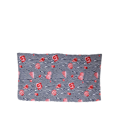 Dolce & Gabbana Multicolor Stripes Seashells Beach Towel