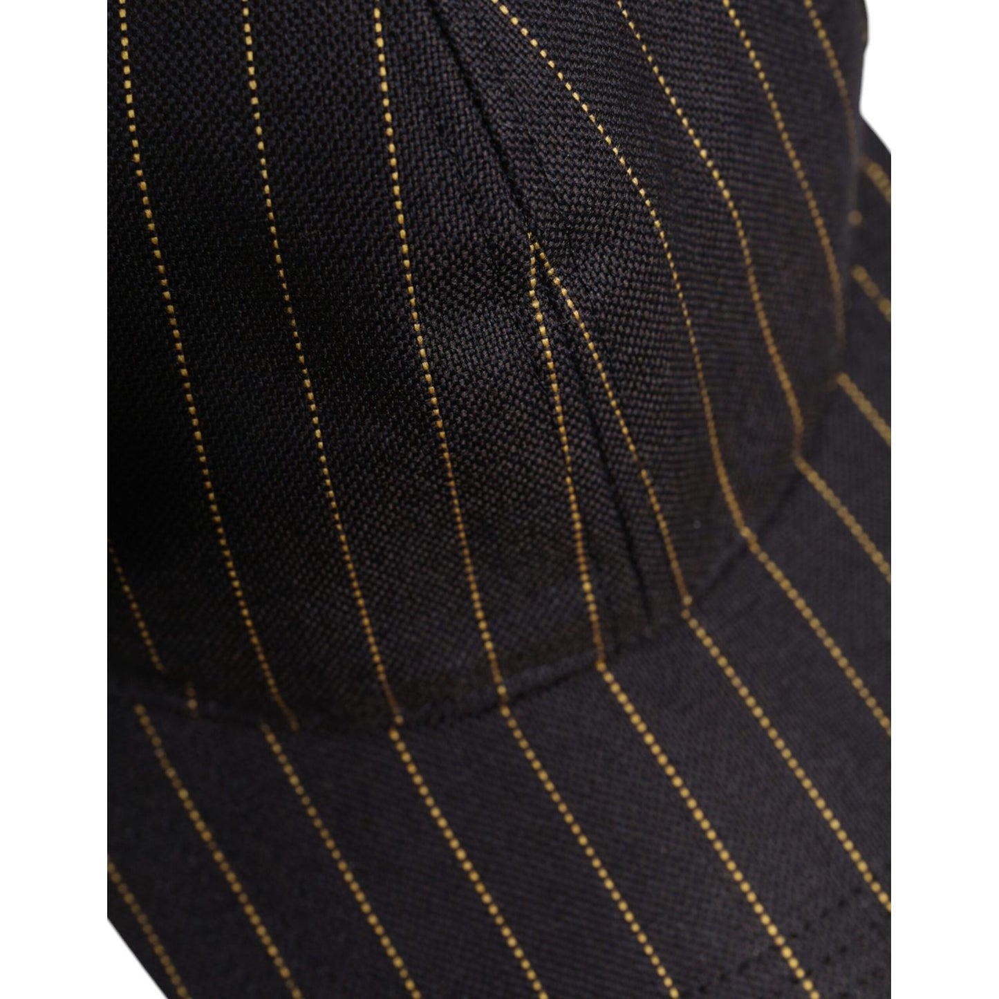 Dolce & Gabbana Brown Stripes Cotton 6 Panels Baseball Cap