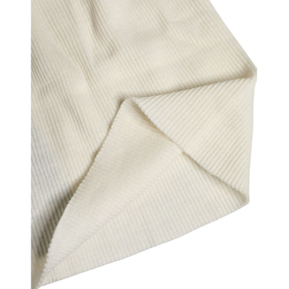 Dolce & Gabbana Beige Wool Blend Knitted Beanie Cap