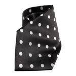 Dolce & Gabbana Black Polka Dots Silk Adjustable Necktie Tie KRA3442