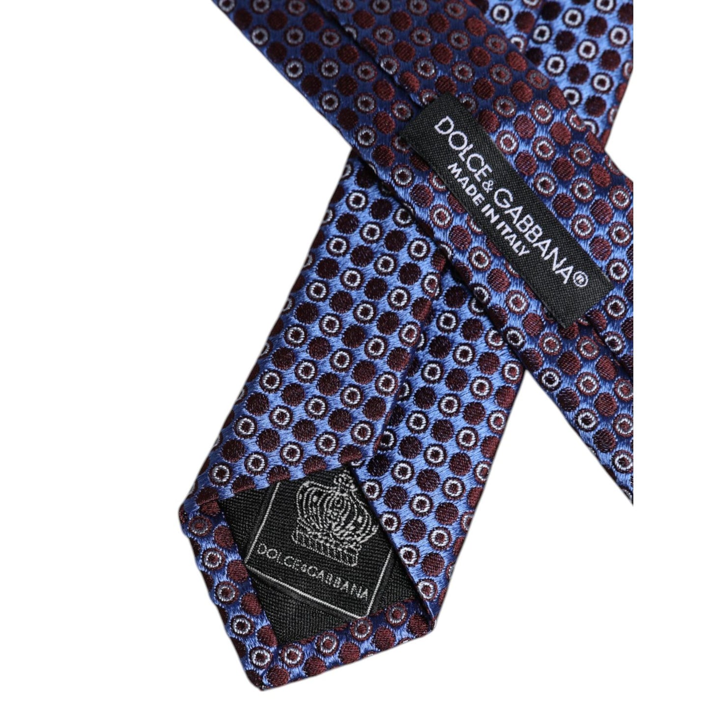 Dolce & Gabbana Multicolor Circles Silk Adjustable Necktie Tie KRA3476