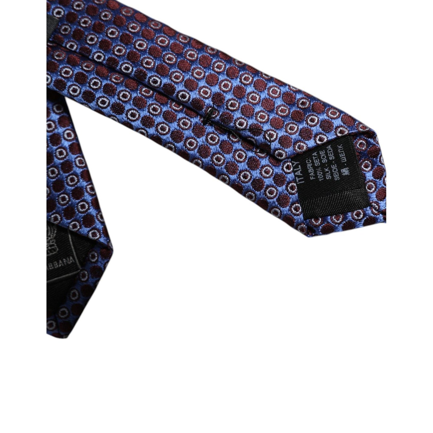 Dolce & Gabbana Multicolor Circles Silk Adjustable Necktie Tie KRA3476