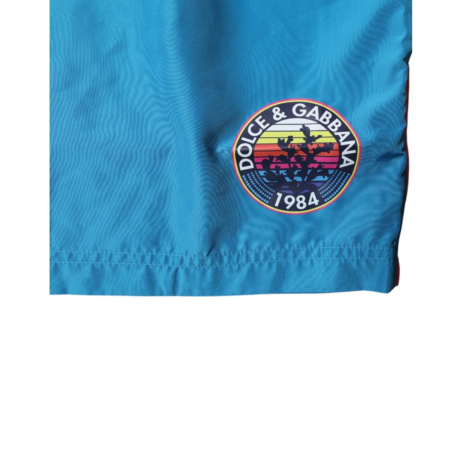 Dolce & Gabbana Turquoise Logo Beachwear Shorts 2Pc Swimwear