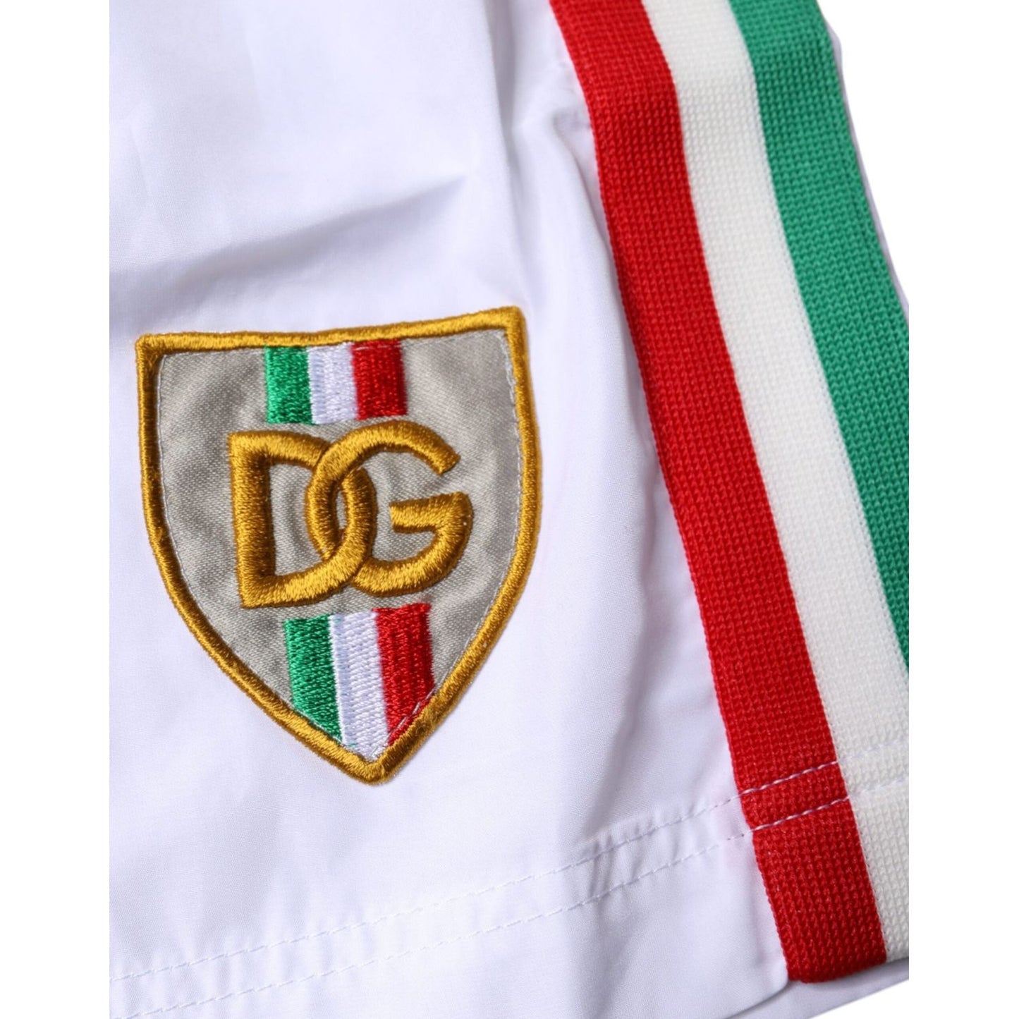 Dolce & Gabbana White Stripes Beachwear Shorts 2 Pc Swimwear BIK1898-4