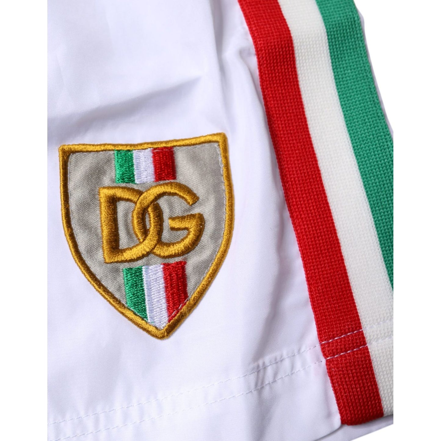 Dolce & Gabbana White Stripes Beachwear Shorts 2Pc Swimwear