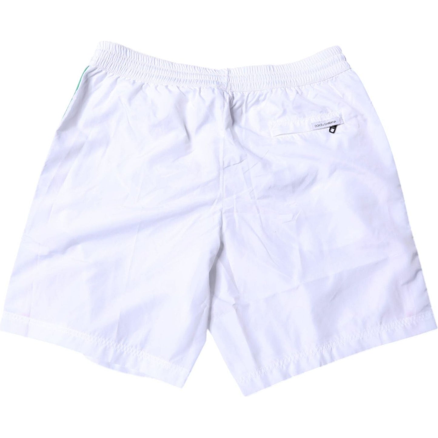 Dolce & Gabbana White Stripes Beachwear Shorts 2Pc Swimwear BIK1904-4