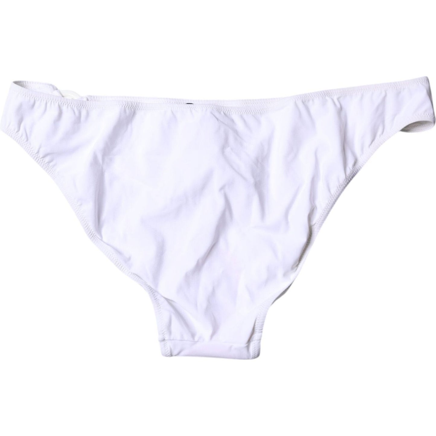 Dolce & Gabbana White Nylon Beachwear Bikini Bottom Swimwear BIK1949-4