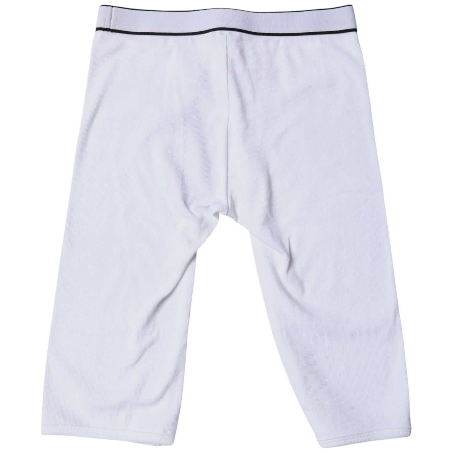 Dolce & Gabbana White Logo Cotton Cropped Tights Underwear BIK1978-2