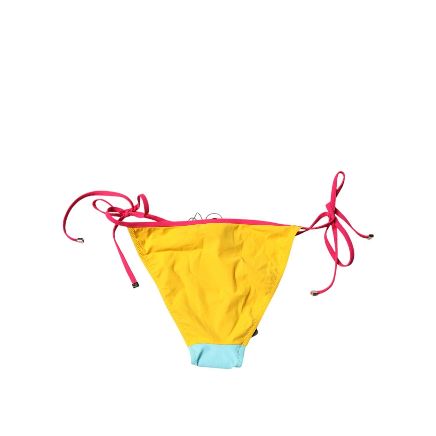 Dolce & Gabbana Multicolor Logo Swimsuit Bikini Bottom Swimwear