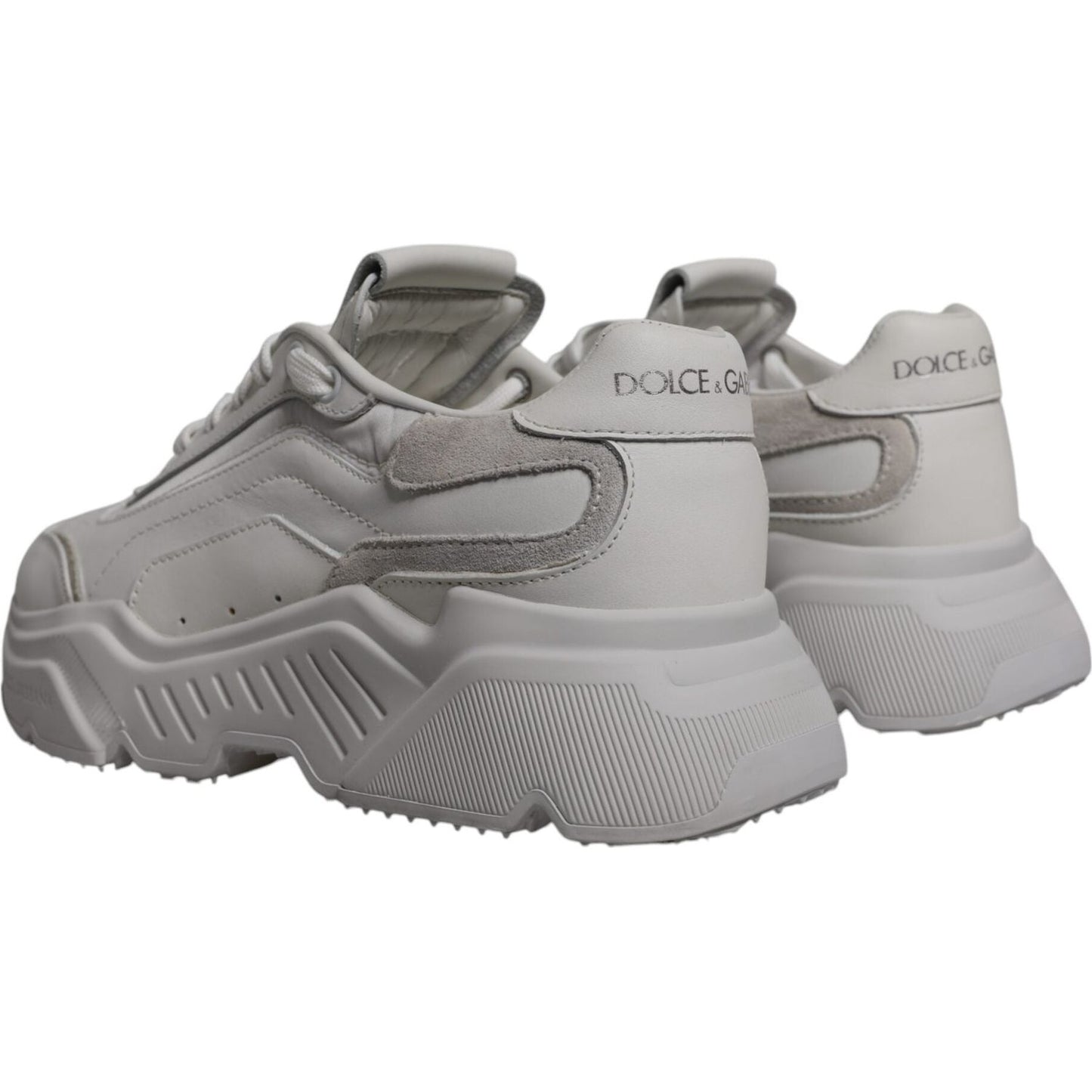 Dolce & Gabbana White Daymaster Low Top Sneakers Shoes MV7157-39.5