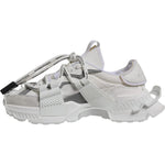 Dolce & Gabbana White Nylon Low Top Space Men Sneakers Shoes MV7188-39