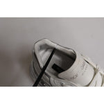 Dolce & Gabbana White Silver Daymaster Low Top Sneaker Shoes LA12344-38.5