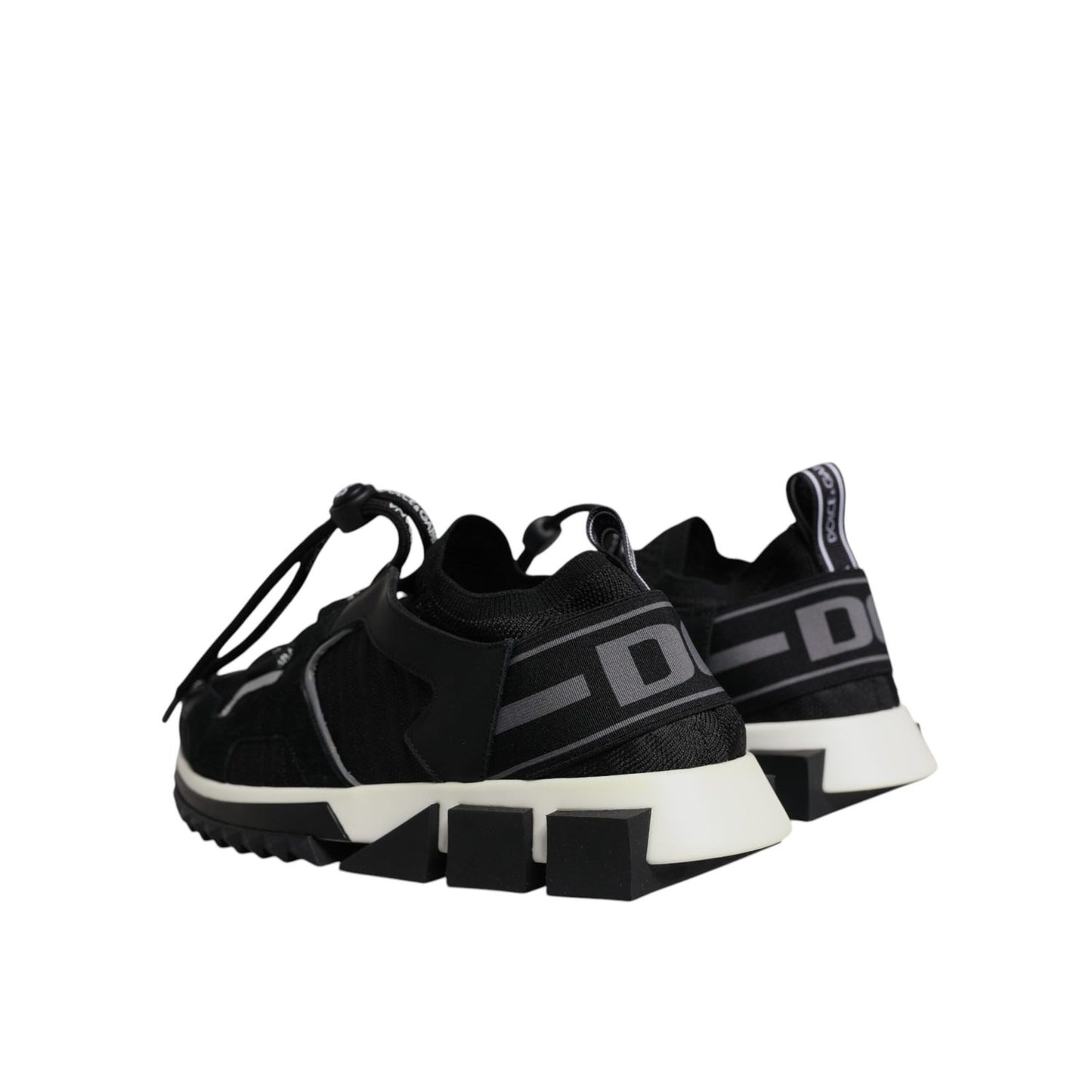 Dolce & Gabbana Black Mesh Sorrento Trekking Sneakers Shoes