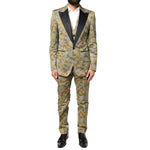 Dolce & Gabbana Multicolor Camouflage SICILIA 3 Piece Suit