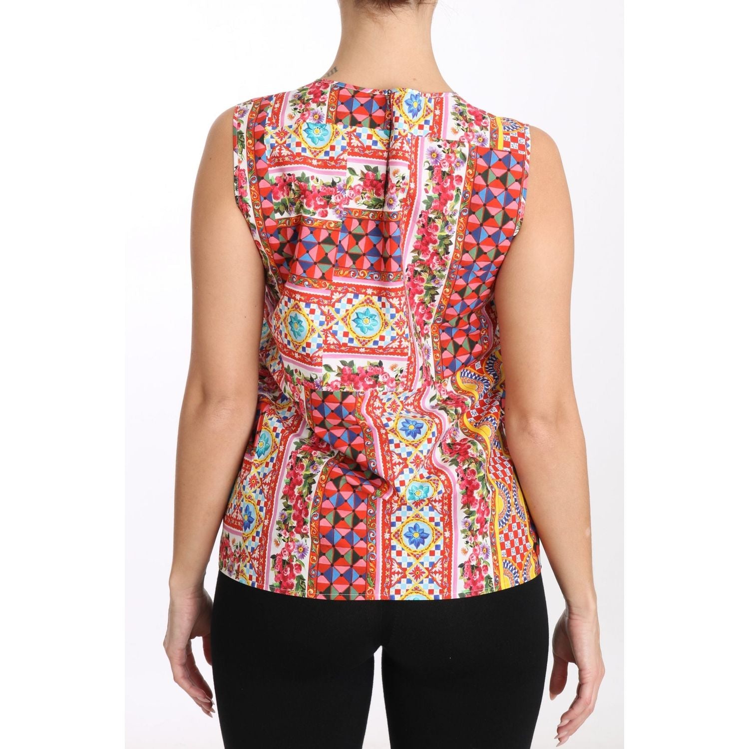 Carretto 印花纯棉背心