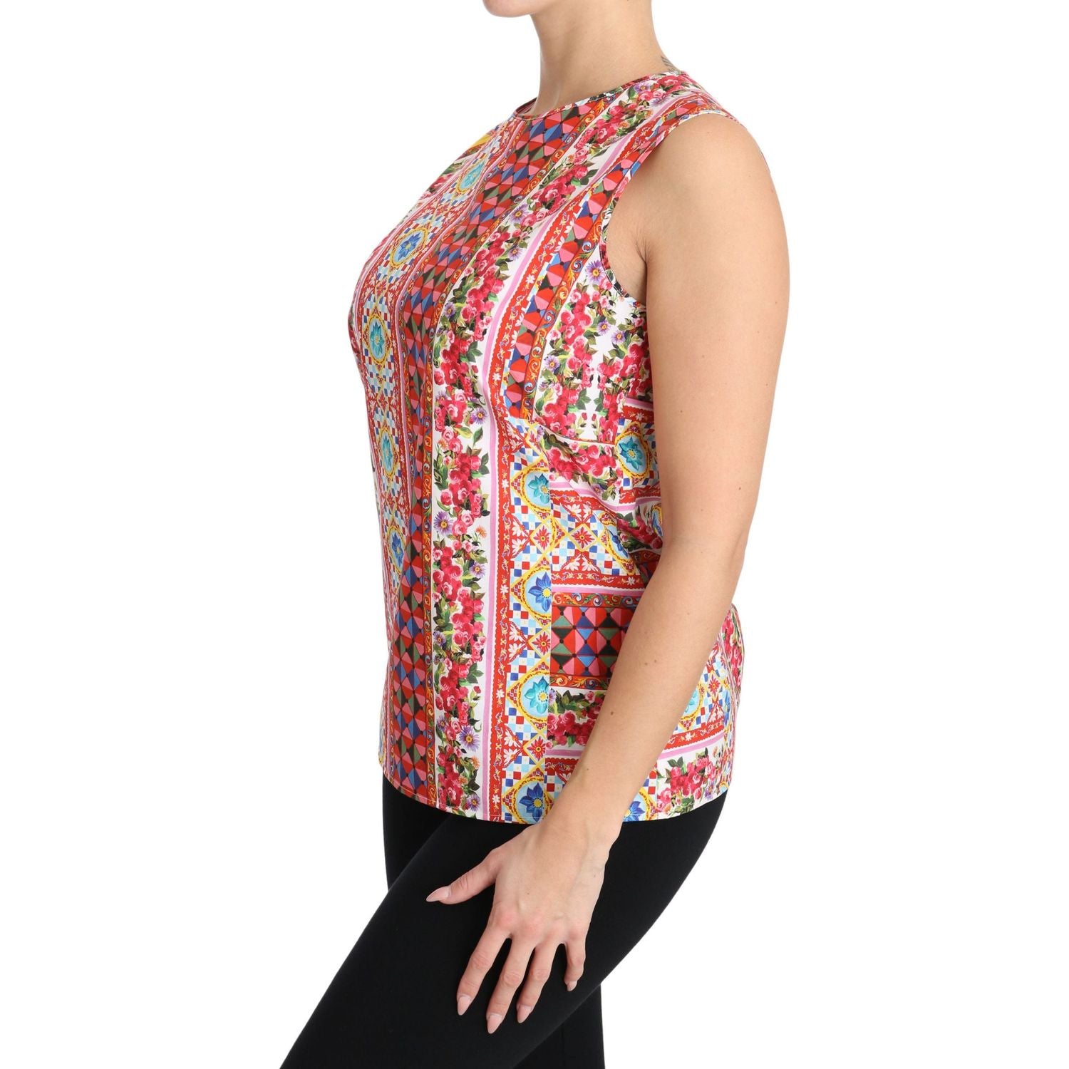 Carretto 印花纯棉背心