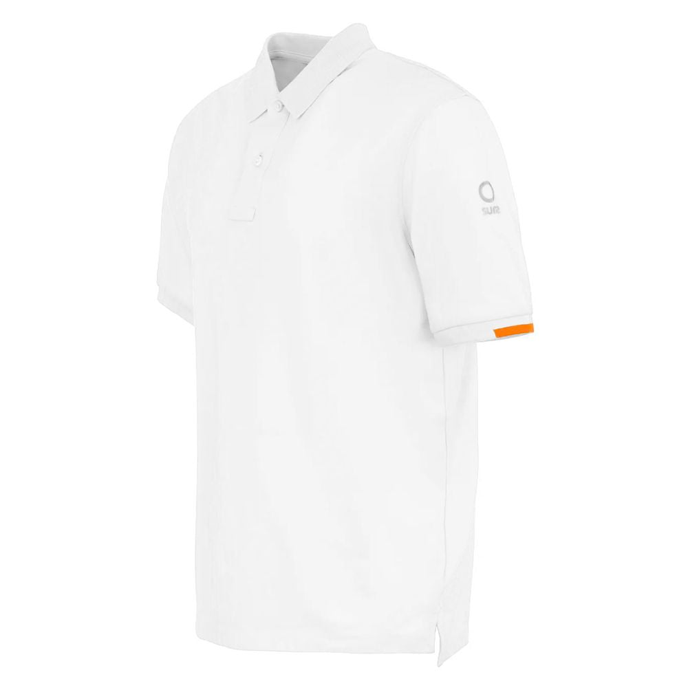 Suns White Cotton Polo Shirt SU-15078-XXL