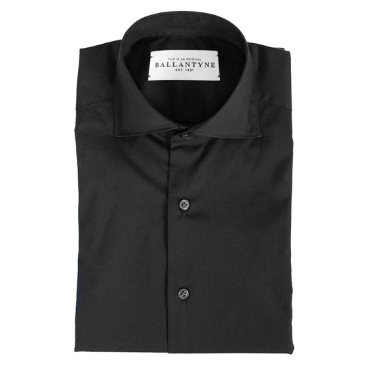 Ballantyne Black Cotton Men's Shirt BA-15080-IT38 | XS